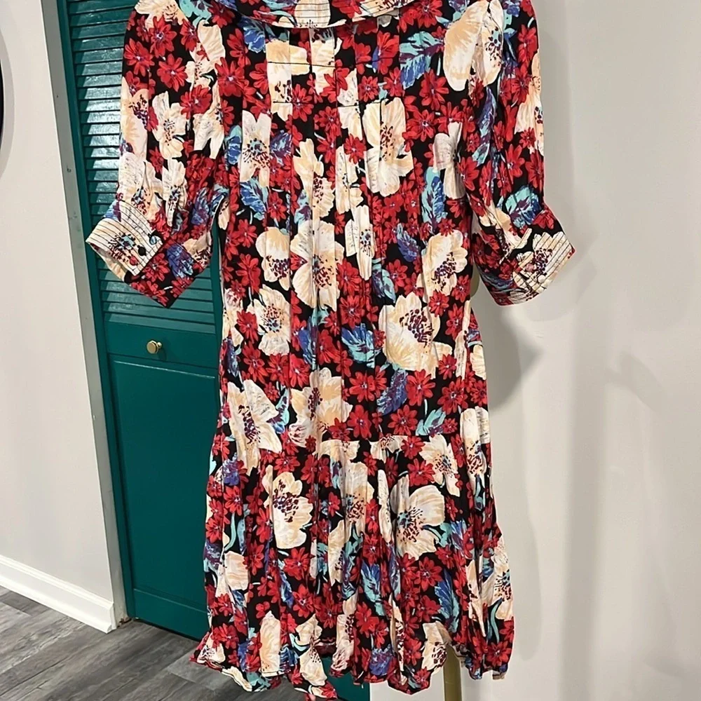Free People NEW Sugar Crush Dress in Black Combo - small
